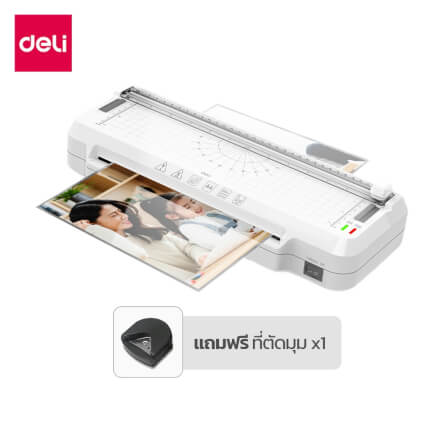 เครื่องเคลือบเอกสาร A4 DELI ET107-WH-01 50 - 100 MIC สีขาว_0