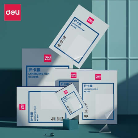 พลาสติกเคลือบบัตร DELI E3817-CL-01 125MIC (สำหรับ A4)_1