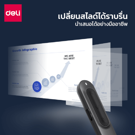 เลเซอร์พอยเตอร์ DELI ES002-PK-01 2.4GHZ สีชมพู_2