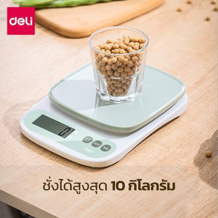 เครื่องชั่งน้ำหนัก ดิจิตอล DELI E86152-GN-01 สีเขียว_2