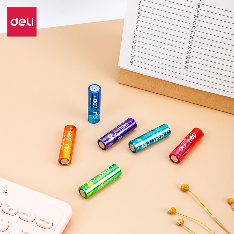 ถ่านอัลคาไลน์ AA DELI E82902-MX-01 24 ก้อน หลากสี_2