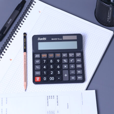 เครื่องคิดเลข DELI BD4122-BK-01 สีดำ_3