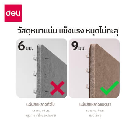 กระดานไวท์บอร์ด DELI MQ149-BR-01 30X40 ซม_3