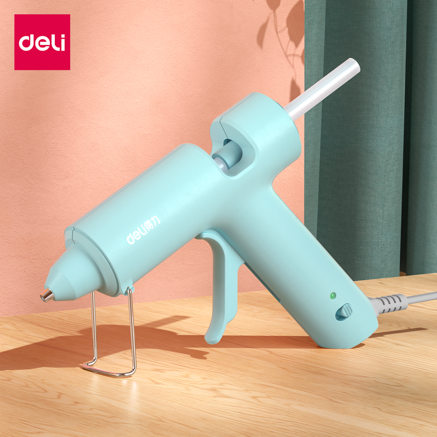 ปืนยิงกาว DELI 31401-PK-01 20W สีชมพู_3