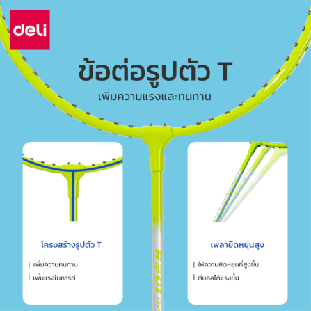 ไม้แบดมินตัน AGNITE ER301-GN-01 สีเขียว_3
