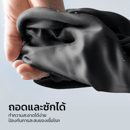 หมอนรองคอ DELI VS1342-GR-01 ขนาด 27X18X20 ซม. สีเทา_4