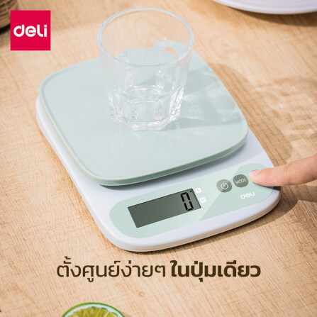 เครื่องชั่งน้ำหนัก ดิจิตอล DELI E86152-GN-01 สีเขียว_4