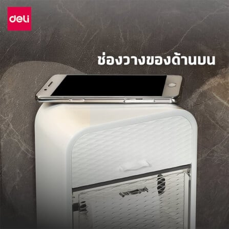 กล่องกระดาษทิชชู่ DELI VS1233-WH-01 สีขาว_5