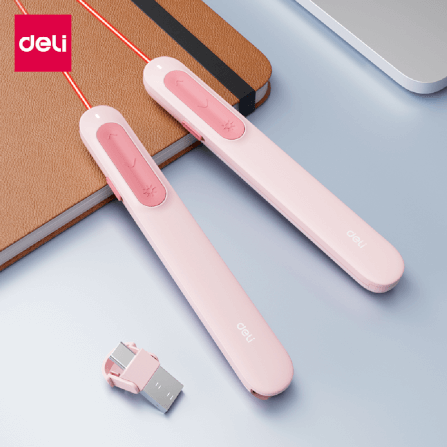เลเซอร์พอยเตอร์ DELI ES002-PK-01 2.4GHZ สีชมพู_5