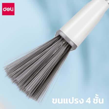 ไม้กวาดพร้อมที่โกยผง DELI VS1001-WH-01 สีขาว_5