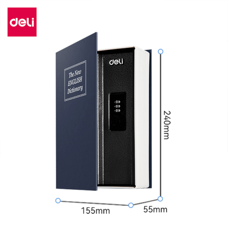 เซฟสมุด เซฟหนังสือ DELI ET647-BL-01 ปลดล็อคด้วยรหัส_6