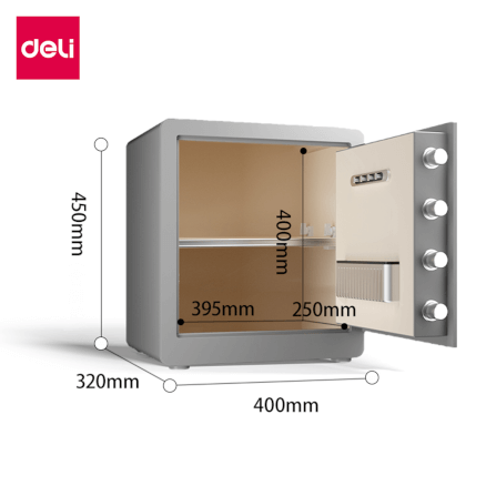 ตู้เซฟนิรภัย DELI AE101-GR-01 สีเทา_6