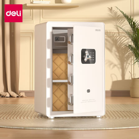 ตู้เซฟนิรภัย 2 สลัก DELI AE650-WH-01 สีขาว_6