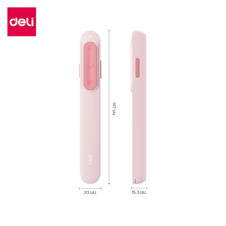 เลเซอร์พอยเตอร์ DELI ES002-PK-01 2.4GHZ สีชมพู_6