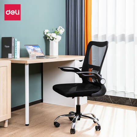 เก้าอี้ทำงาน DELI E4929-WH-01 เบาะตาข่าย-ปรับแขน สีเทา_6