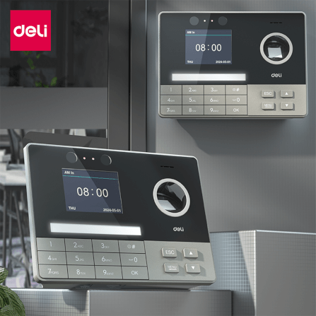 เครื่องสแกนลายนิ้วมือและใบหน้า DELI ES171-GR-01 สีดำ_6