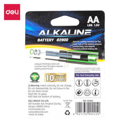 ถ่านอัลคาไลน์ AA DELI E82900-BL-01 6 ก้อน_7