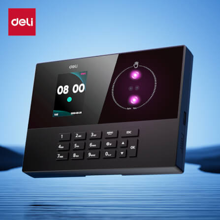 เครื่องสแกนใบหน้าและสแกนฝ่ามือ DELI ES173-BK-01 สีดำ_7