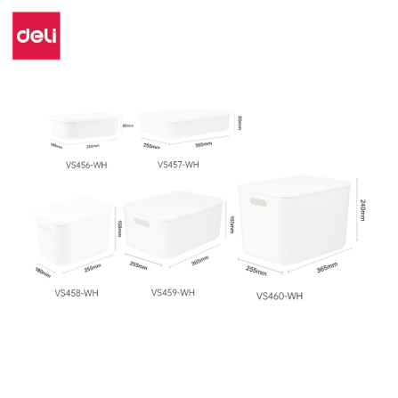 กล่องเก็บของอเนกประสงค์ DELI VS460-WH-01 22 ลิตร_7