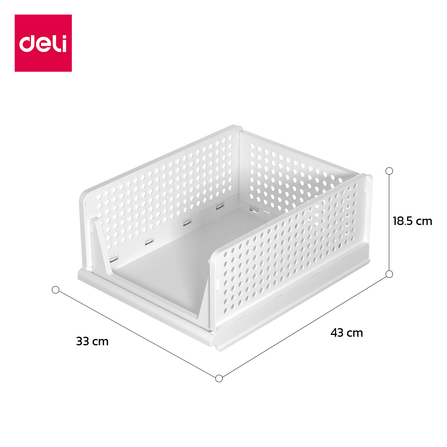 ชั้นลิ้นชัก 3 ชั้น DELI VS490-VS491-VS492-WH-03 สีขาว_8