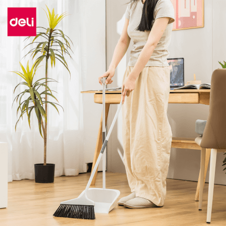 ไม้กวาดพร้อมที่โกยผง DELI VS1020-WH-01_8