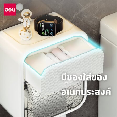 กล่องกระดาษทิชชู่ DELI VS1233-WH-01 สีขาว_9