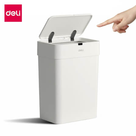 ถังขยะอัจฉริยะ DELI PG610-GR-01 9 ลิตร สีขาว_8