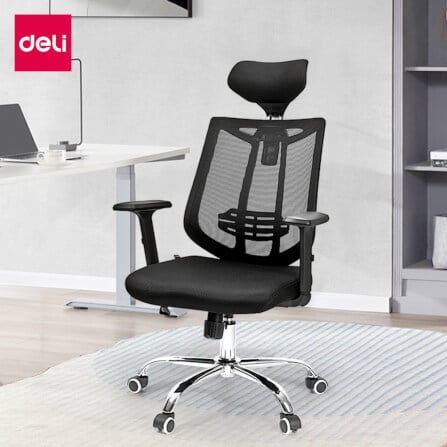 เก้าอี้สำนักงาน DELI E4512-BK-01 สีดำ_9