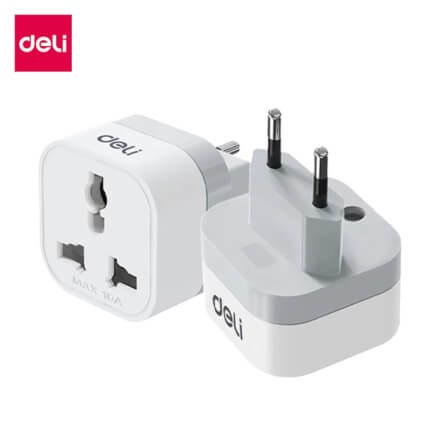 ปลั๊กอแดปเตอร์ DELI ET738US-WH-01 มาตรฐานอเมริกา_8