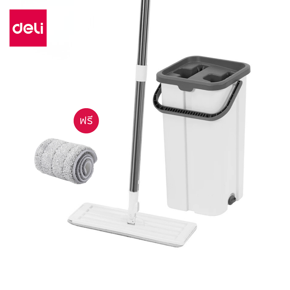 ชุดถังรีดน้ำพร้อมไม้ม็อบ VUSIGN VS1400-GR-01 สีขาว_0