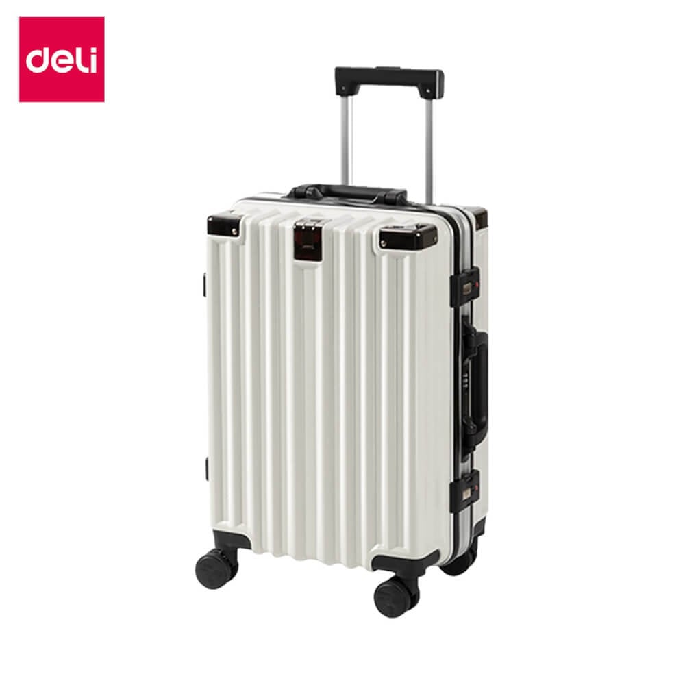 กระเป๋าเดินทางล้อลาก 20 นิ้ว Deli EH1045-WH-20-01 สีครีม