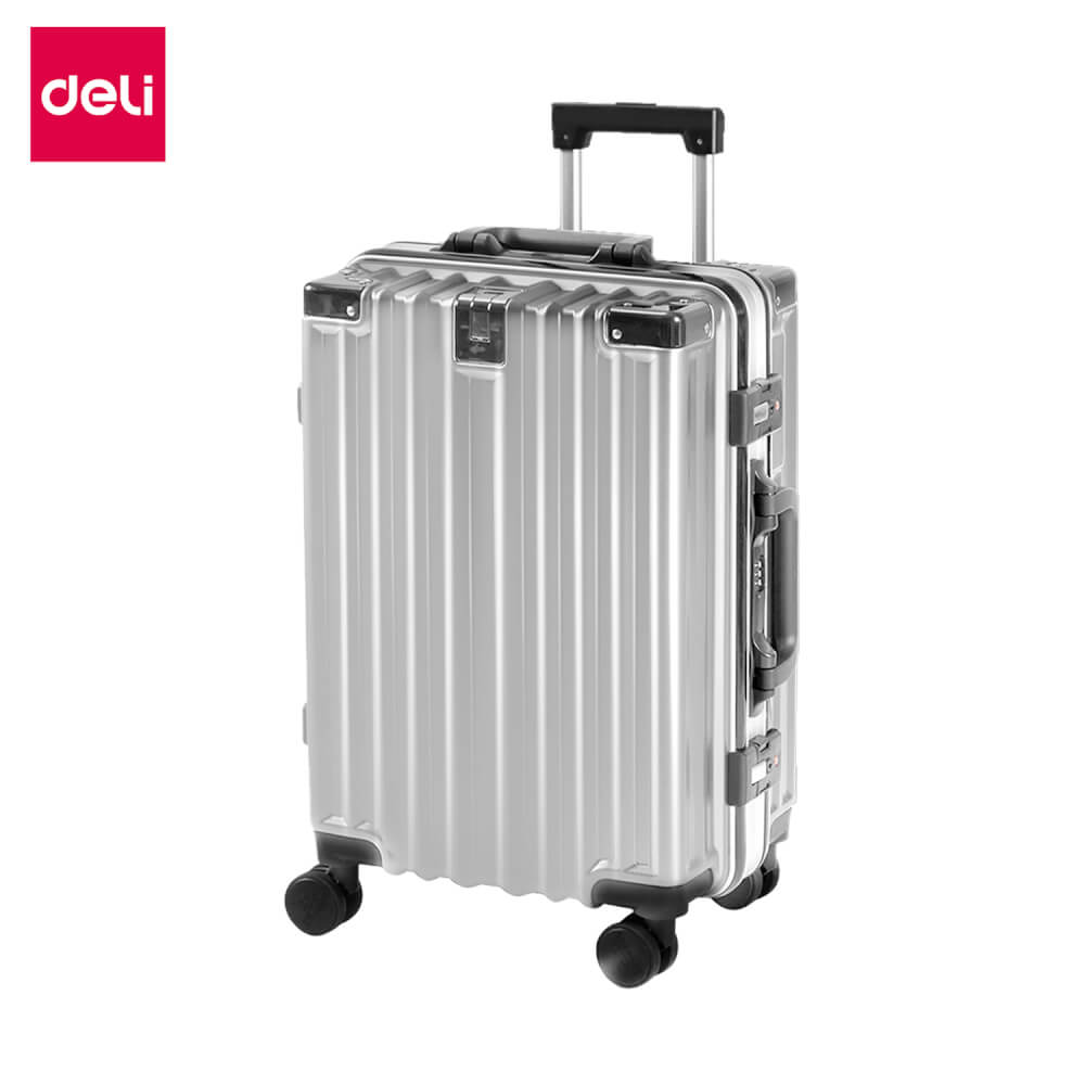 กระเป๋าเดินทางล้อลาก 20 นิ้ว Deli EH1045-DGR-20-01 สีเงิน
