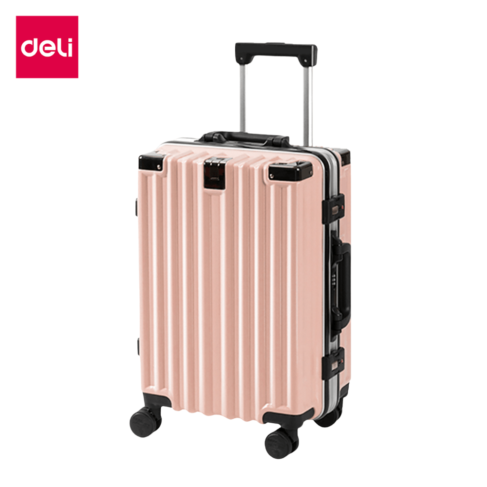กระเป๋าเดินทางล้อลาก 24 นิ้ว Deli EH1045-PK-24-01 สีชมพู