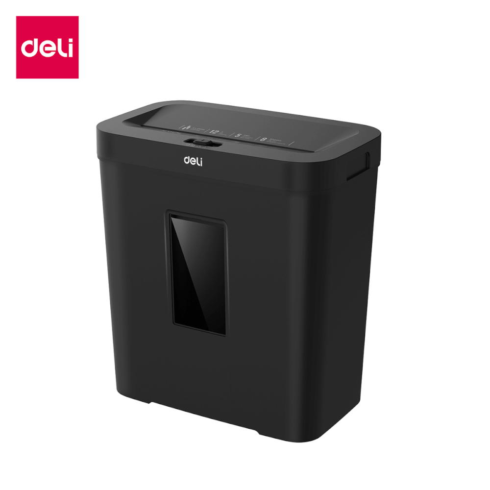 เครื่องทำลายเอกสารอัตโนมัติ Deli ET021-BK-01 สีดำ
