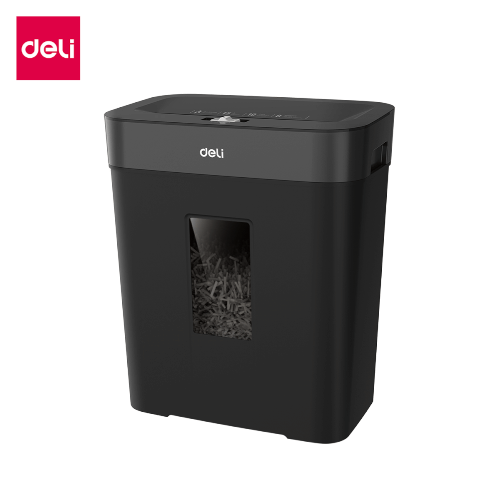 เครื่องทำลายเอกสารอัตโนมัติ Deli ET023-BK-01 สีดำ