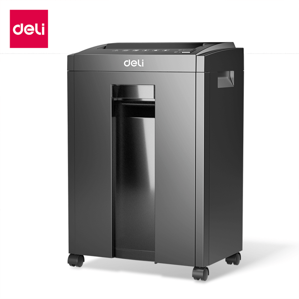 เครื่องทำลายเอกสารอัตโนมัติ 23ลิตร Deli ET054-BK-01 สีดำ