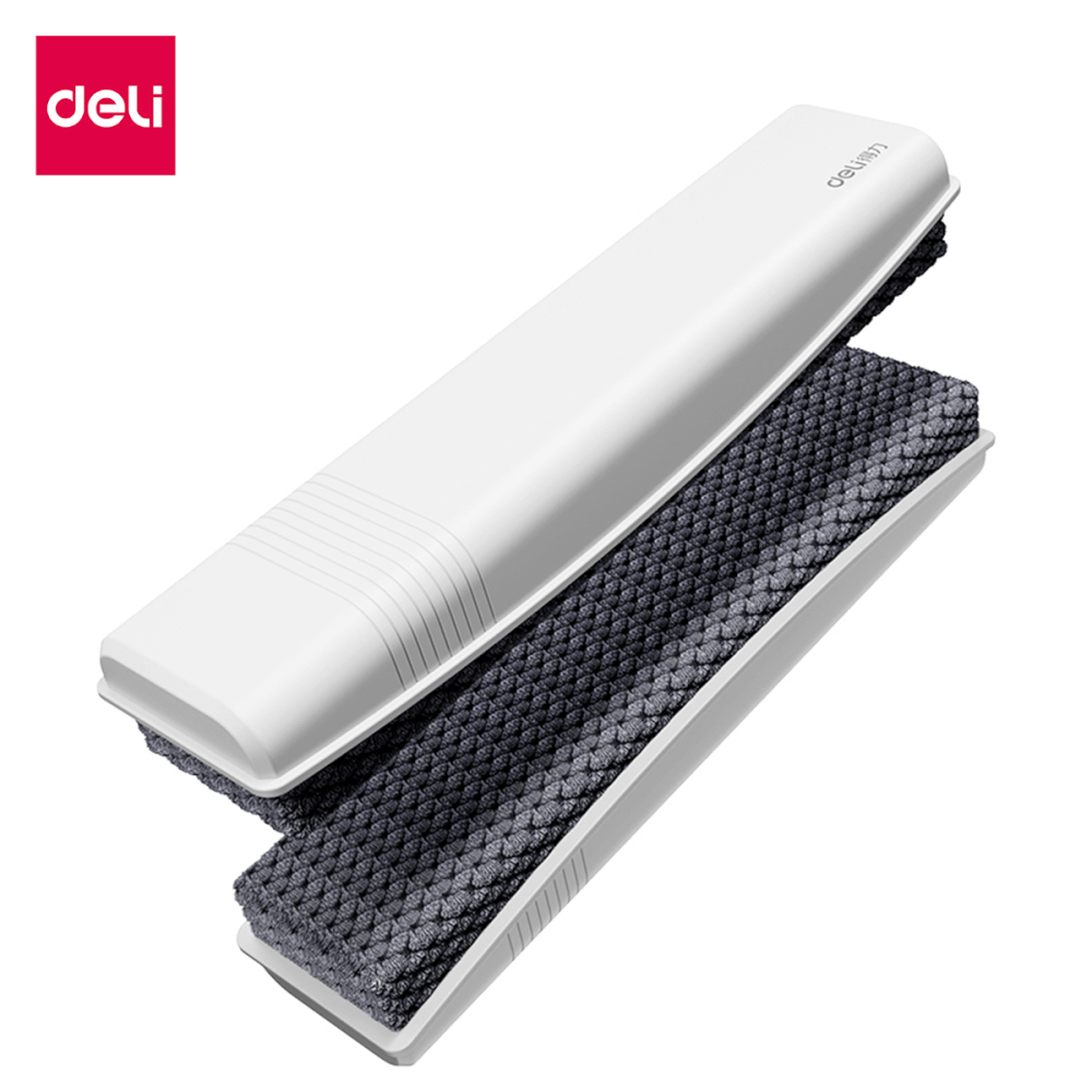แปรงลบกระดานไวท์บอร์ด Deli MB407-WH-01 ขนาด 4.4x18.8x2.6 cm