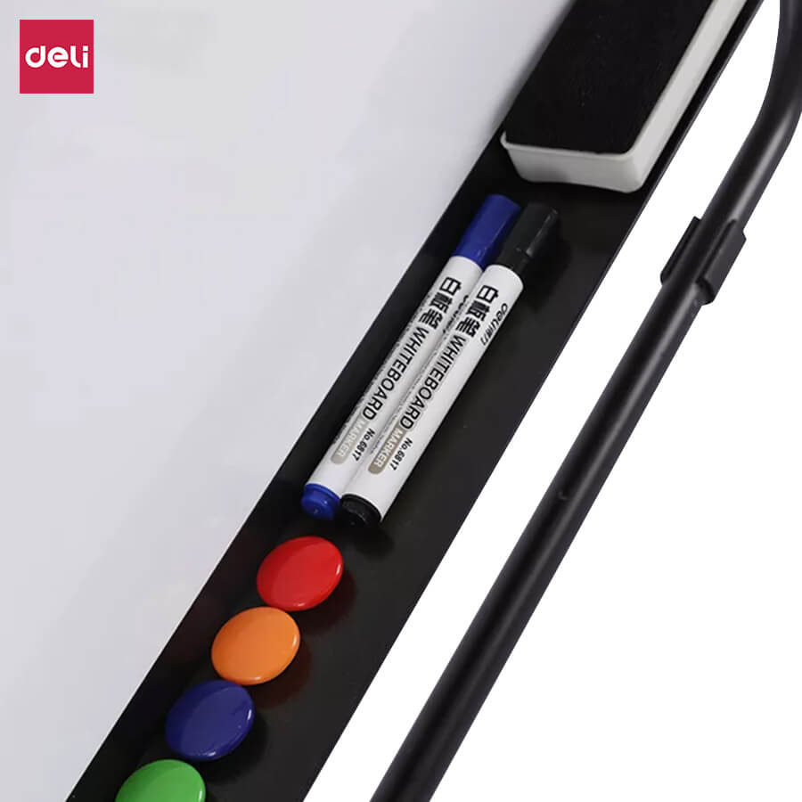 กระดานไวท์บอร์ด 3ขา Deli E7885-SL-01 ขนาด 60 x 90 cm