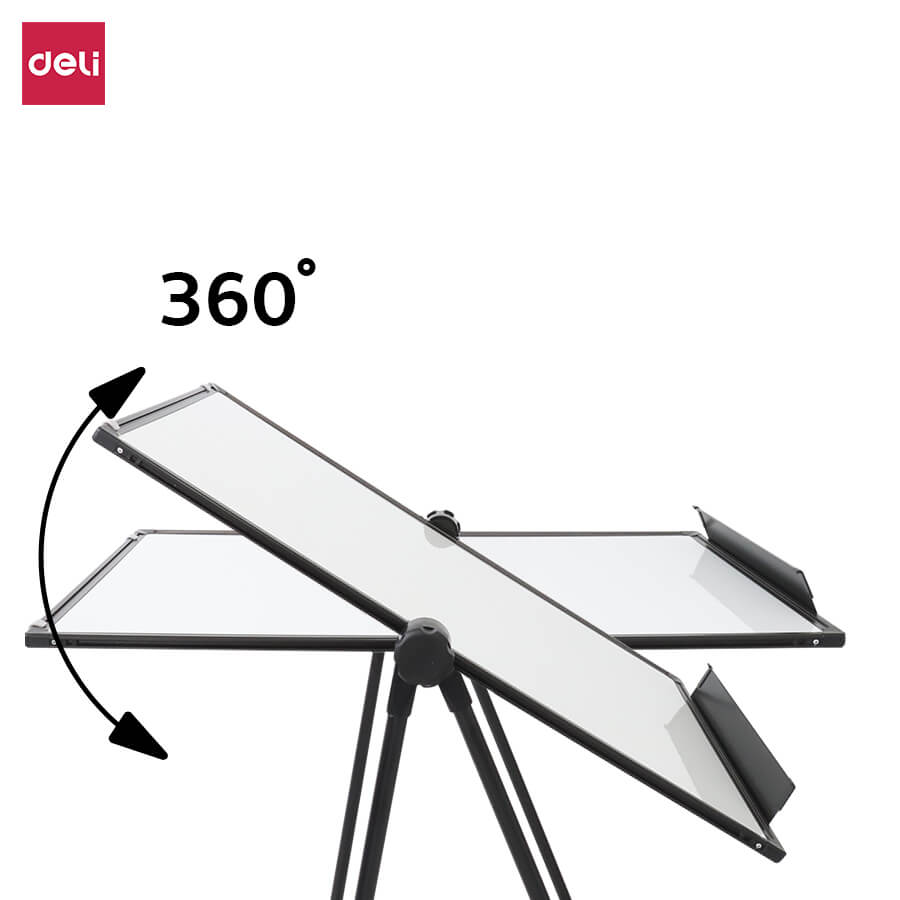 กระดานฟลิปชาร์ท กระดานไวท์บอร์ด Deli E7886-WH-01 ขนาด 60 x 90 cm