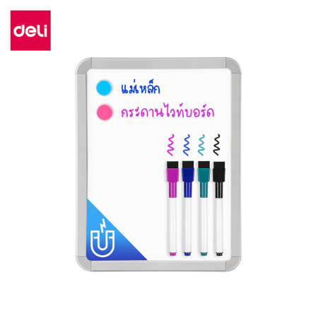 กระดานไวท์บอร์ดเด็ก Deli VS008D-GR-01 ขนาด 21 x 28 cm_0