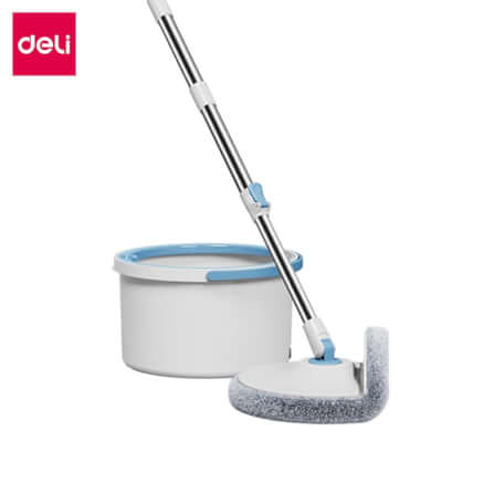 ชุดถังปั่นพร้อมไม้ม็อบ Deli VS1041-BL-01 สีฟ้า_0
