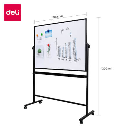 กระดานไวท์บอร์ด Deli E7882-SL-01 ขนาด 90 x 120 cm_4