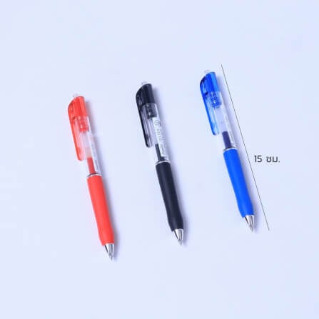 ปากกาเจล Deli BG1001-RD-05 สีแดง 5แท่ง_4