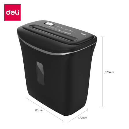 เครื่องทำลายเอกสารอัตโนมัติ Deli E9945-BK-01 สีดำ_8