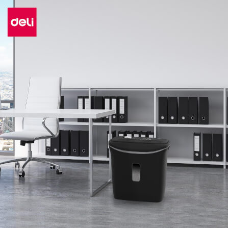 เครื่องทำลายเอกสารอัตโนมัติ Deli E9945-BK-01 สีดำ_9