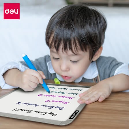 กระดานไวท์บอร์ดเด็ก Deli VS008D-PK-01 ขนาด 21 x 28 cm_5