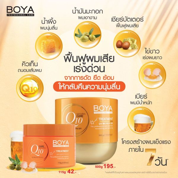 ทรีตเมนต์ โบย่า คิว 10 สูตรเข้มข้น บำรุงเส้นผม ชนิดล้างออก 500 มล._4