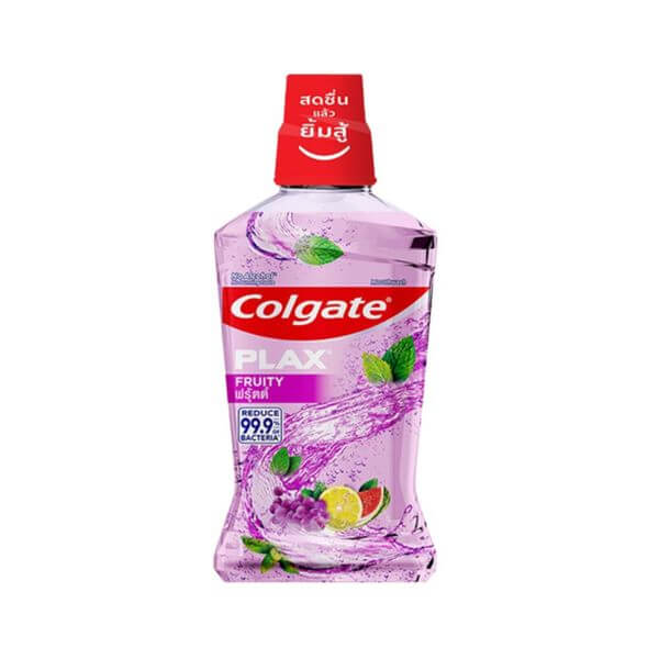น้ำยาบ้วนปาก คอลเกต สูตรแพลกซ์ฟรุตตี้ ขนาด 250 ml.