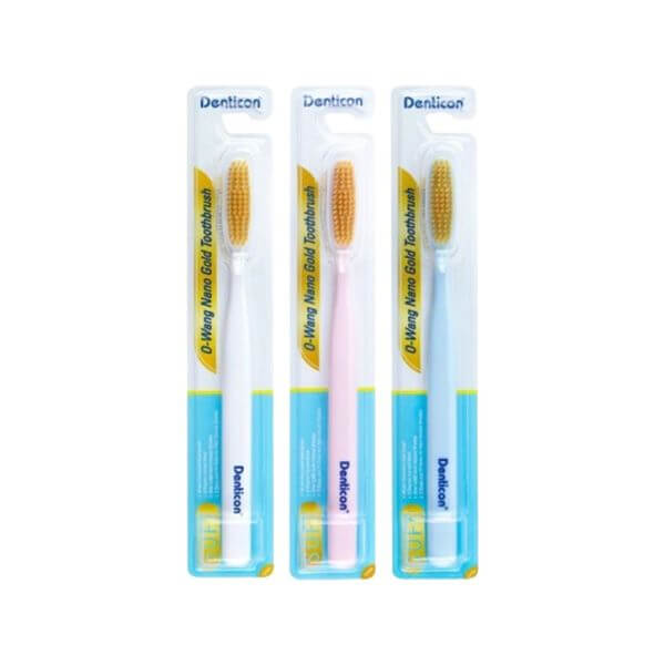 แปรงสีฟัน เดนทิคอน โอ-วัง นาโน โกลด์ 1 ชิ้น (คละสี)