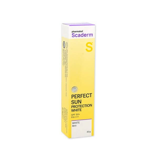 ผลิตภัณฑ์บำรุงผิว สกาเดิร์ม กันแดดแเนื้อครีมสีขาว SPF50+/PA++++ 30 กรัม